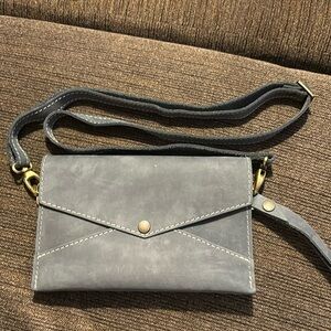 Portland Leather Goods Envelope Crossbody aka “Crunchwrap” - Storm